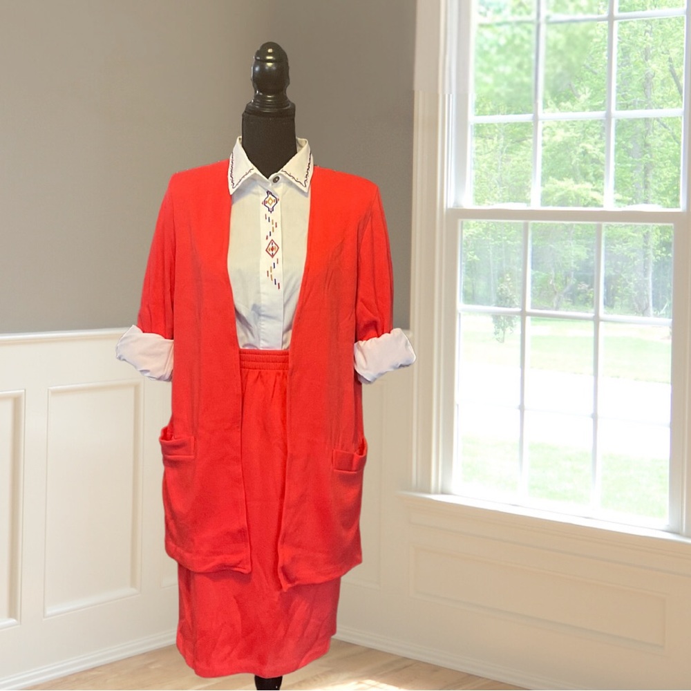 VINTAGE | WEEKENDERS Skirt and Sweater Set | XS
